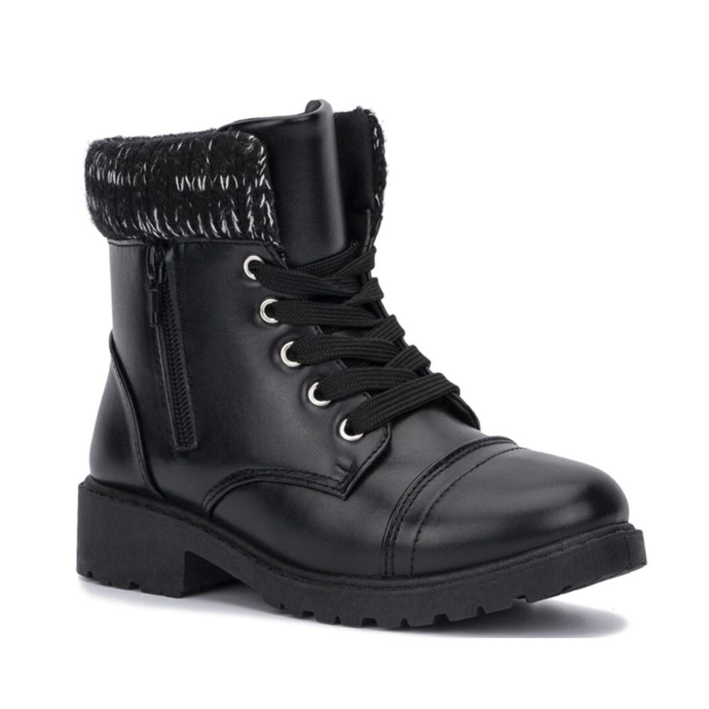 Olivia Miller Girls Combat Boots in Black Sz 11